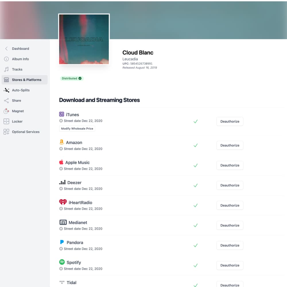 Sample Stores Page